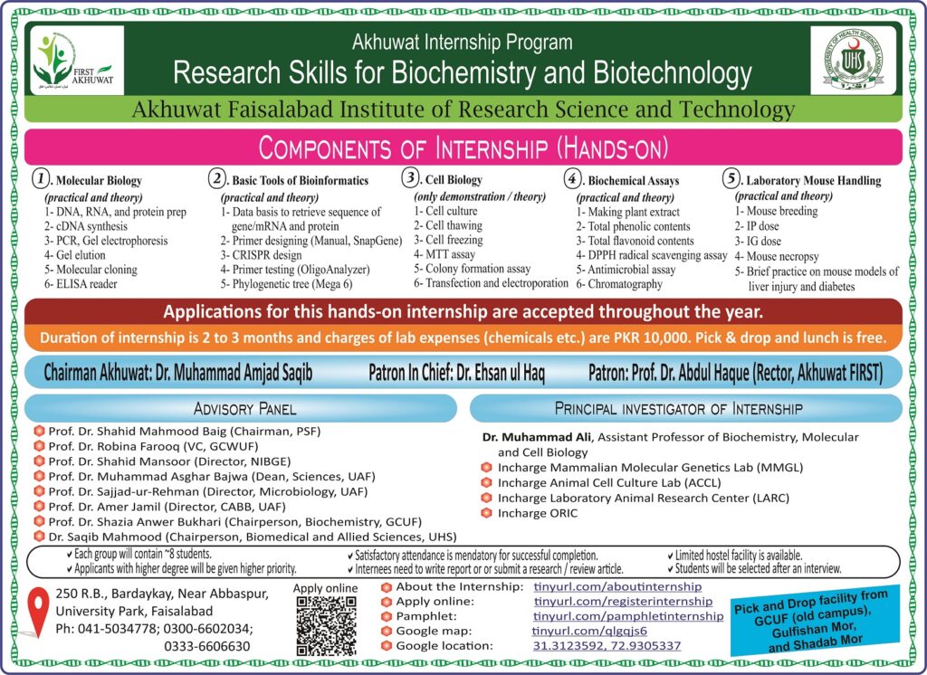 Research Skills for Biochemistry and Biotechnology